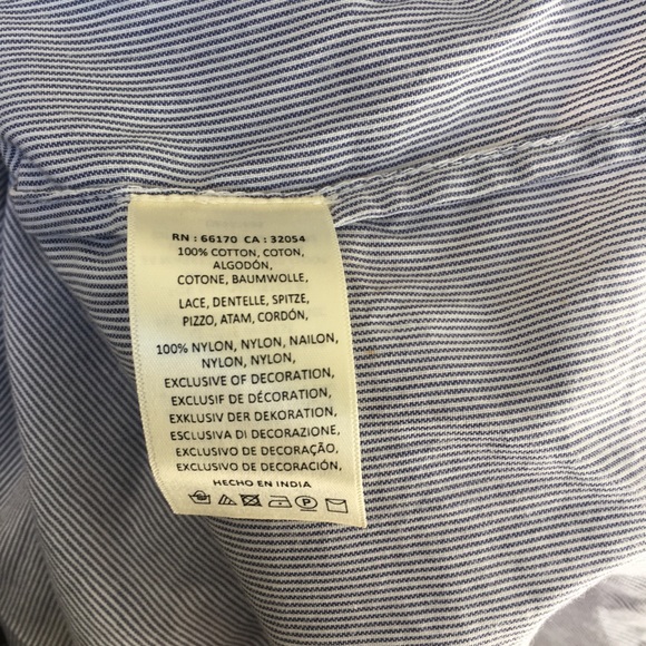 Anthropologie Needlepoint beaded striped shirt - Picture 7 of 7